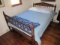 Antique Spool Full Size Wooden Bed w/ Mattress