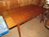 Danish Style Pull Out Leaf Dining Table