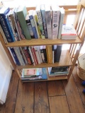 Wood Bookcase w/ Contents