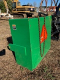 Three Point Hitch Weight Box, filled with concrete