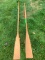 Pair of Wood Ornamental Oars 8'