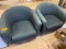 (2) Upholstered Barrel Chairs