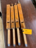(4) Wood Organ Pipes