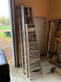 (3) Wood Ladders