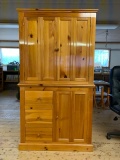 Varnished Pine Cabinet