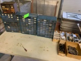 (4) Cabinets of Shoe Repair Fasteners, Rivets, Tacks, Etc.