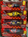 (10) Racing Champions 1:24 Scale Diecast Stock Car Replicas