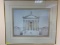 (3) Framed Roman Temple Prints