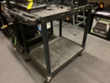 2-Tier Rolling Poly AV Cart