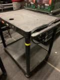 2-Tier Rolling Poly AV Cart