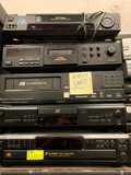 (2) VHS Players, (1) Tape deck & (3) Asst. CD Players