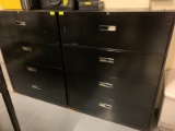 (2) 4-Drawer Lateral Filing Cabinets