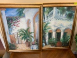 (2) Oil on Board Framed Pictures