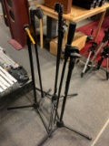 (3) Tripod Style Microphone Stands