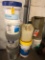 5 Gallon Pails of Paint & Pool Chemicals