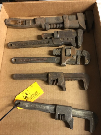 (5) Vintage Adjustable Spanner Wrenches