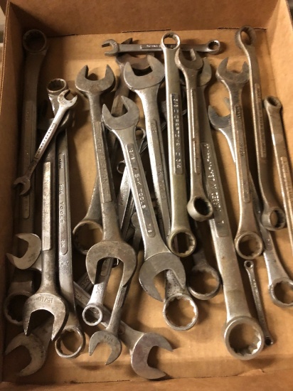 (20+/-) SK & Craftsman Combination Open & Box End wrenches