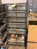 18-Compartment Storage Cabinet w/ Contents