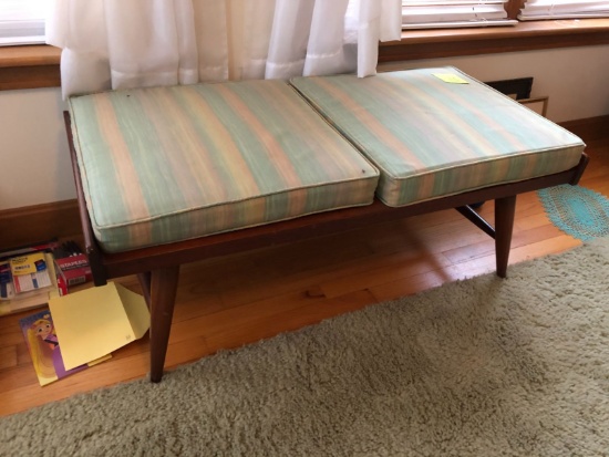 Modern Upholstered Cushion Bench