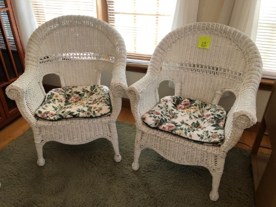 (2) Wicker Chairs