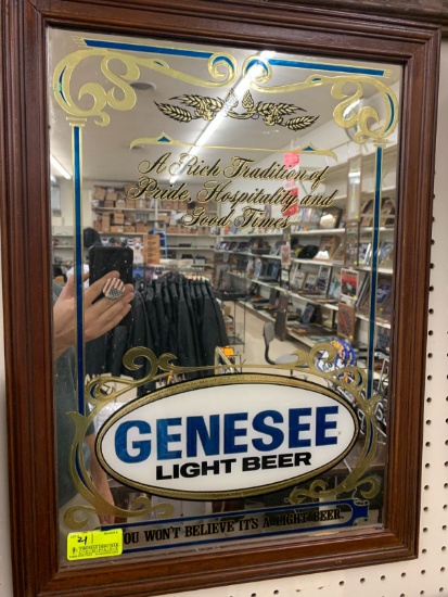 Genesee Light Beer Bar Mirror