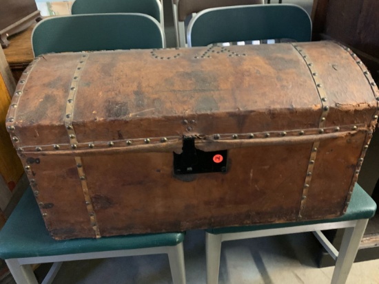 Civil War Era Leather Covered Dometop