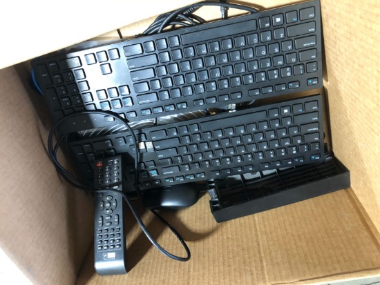 Lot of (2) Wireless Keyboards; Optical Mouse; Asstd. Cables