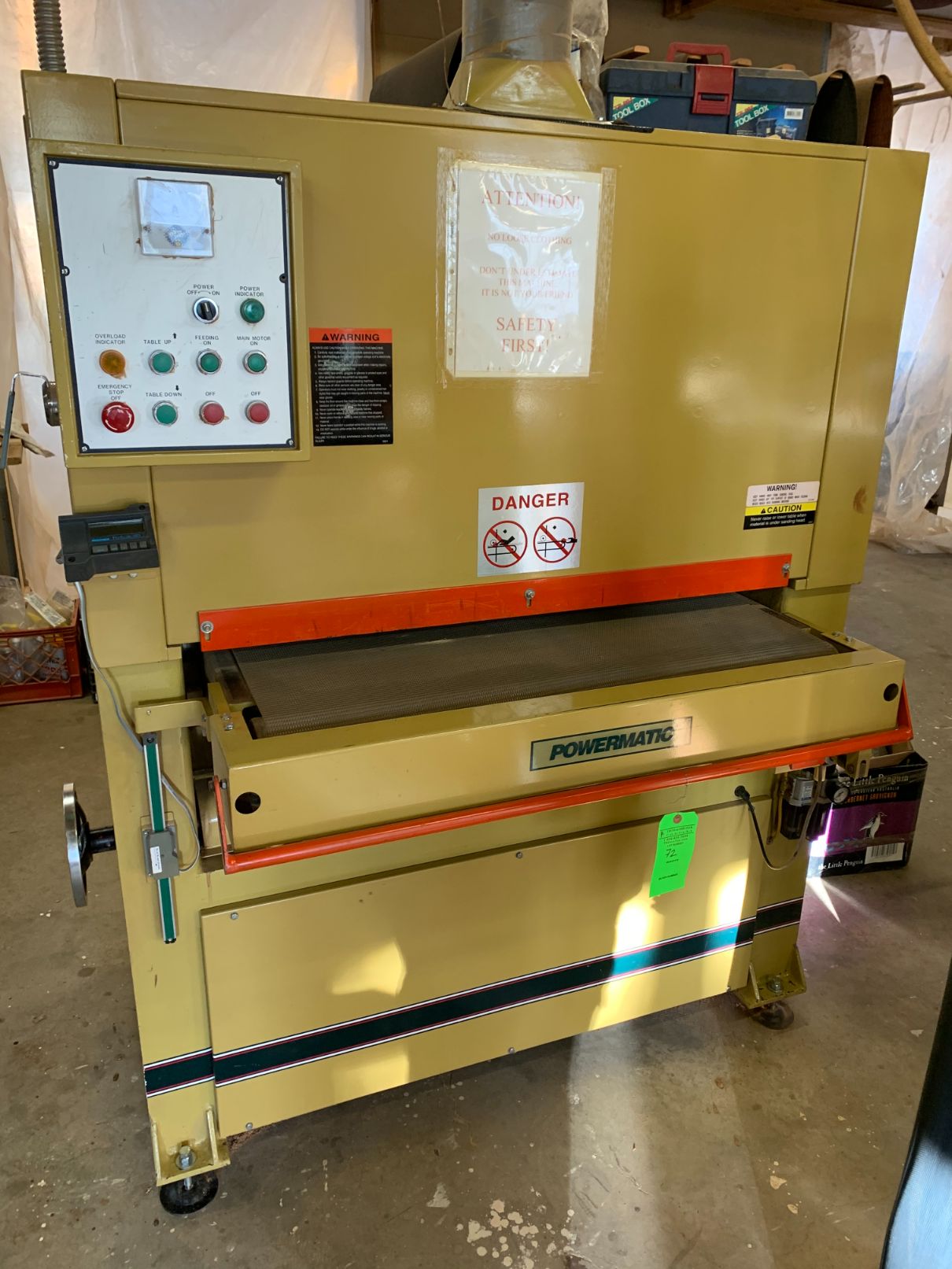 Used powermatic on sale wide belt sander