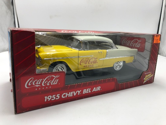 Johnny Lightning  1:18 Scale 1955 Chevy Bel Air  Coca Cola Replica