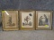 (3) French Lithograph Framed Prints