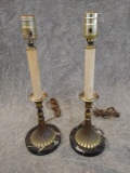 Pair of Lamps w/ Marble Bases
