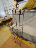 Wrought Iron Standing Curio