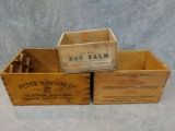 (2) Wooden Promotional Crates