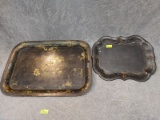 (2) Tole Trays