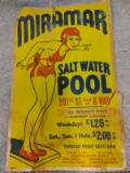 1930's Miramar Saltwater Pool Poster