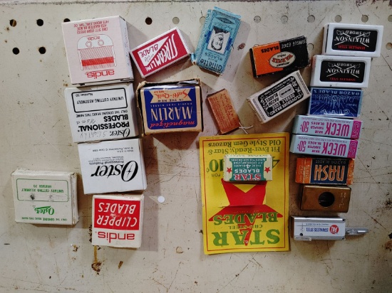 (20+/-) vintage Razor Blade Advertising Boxes