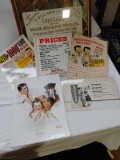 Asst. Barber Shop Ephemera and Advertising Pieces