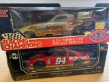 (2) Bill Elliott #94 McDonalds & Funny Car Racing Champions 1:24 Diecast
