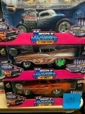 (3) Muscle Machines 1:18 Scale Die Cast