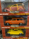 (3) American Muscle 1:24 Scale Die Cast Collectible Cars