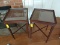 (2) Vintage Hardwood End Tables