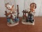 (2) Hummel Style Erich Stauffer Figurines