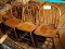 (5) Bowback Wood Kitchen Chairs