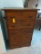 5 Drawer Antique Oak Bureau