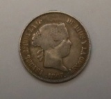 Silver 1867 Spain 1 Escudo