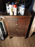 Vintage Two Door Cabinet w/ Contents