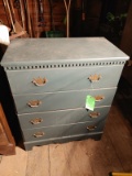 Four Drawer Painted Green Dresser