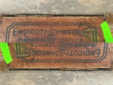 Antique Endicott-Johnson Wood Shoe Box