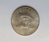 1959 Austria Silver 50 Schilling, holed