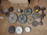 (28) Barbell Weights & (2) Dumbbells